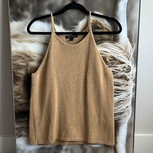 Banana Republic Camel Knit Sleeveless Top